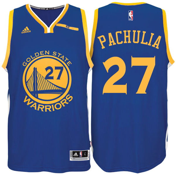 maglia zaza pachulia 27 con golden state warriors 2016-2017 blu